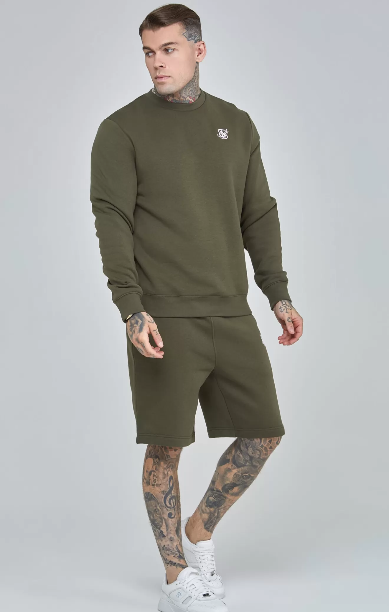 SikSilk Hoodies^Khaki Essential Sweatshirt