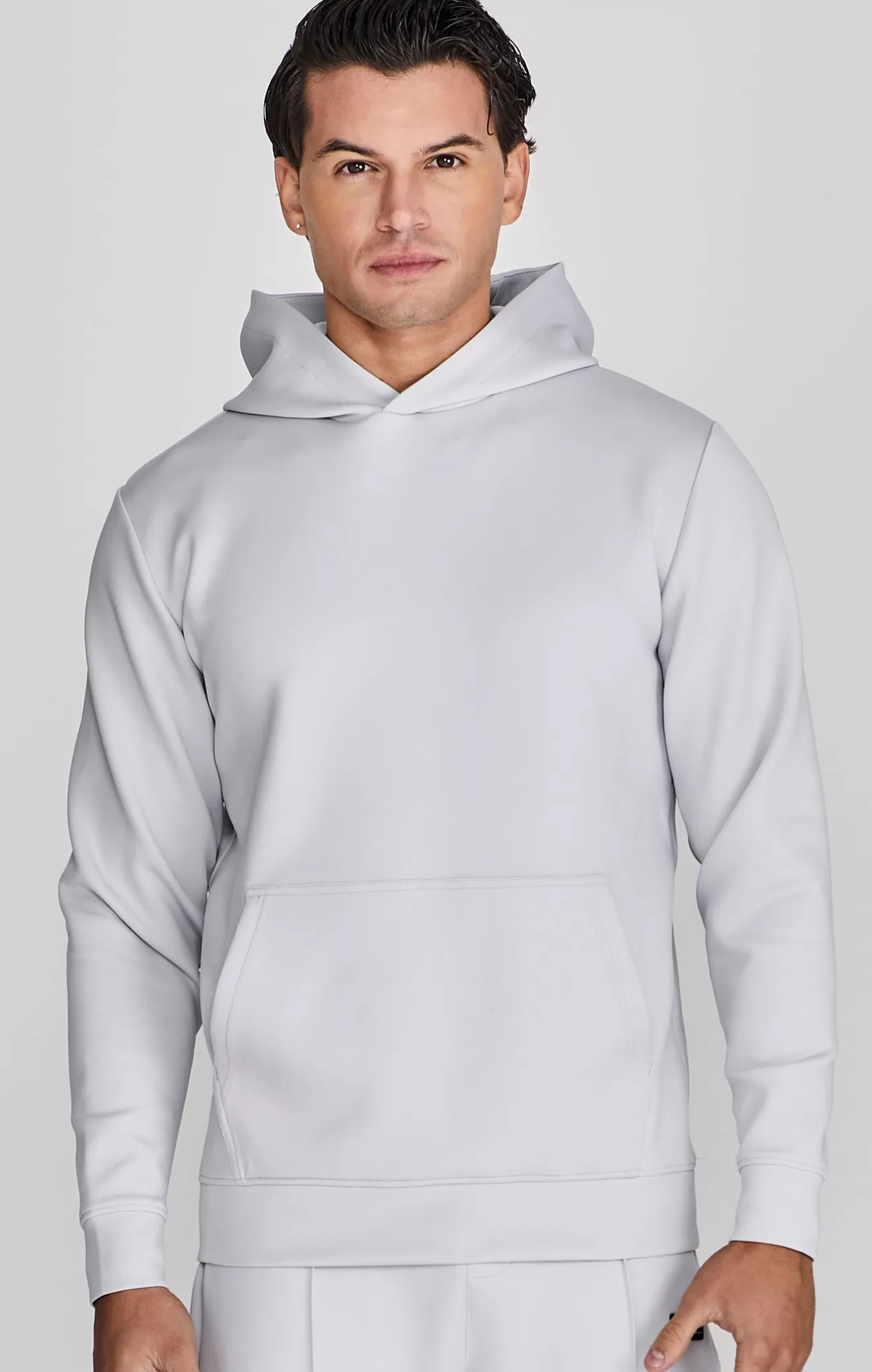 SikSilk Hoodies^Light Grey Smart Hoodie