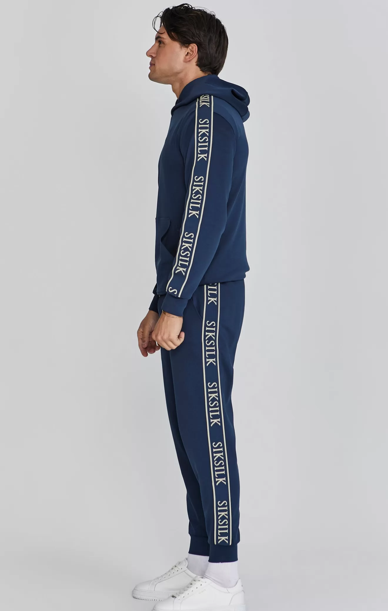SikSilk Hoodies^Navy Hoodie