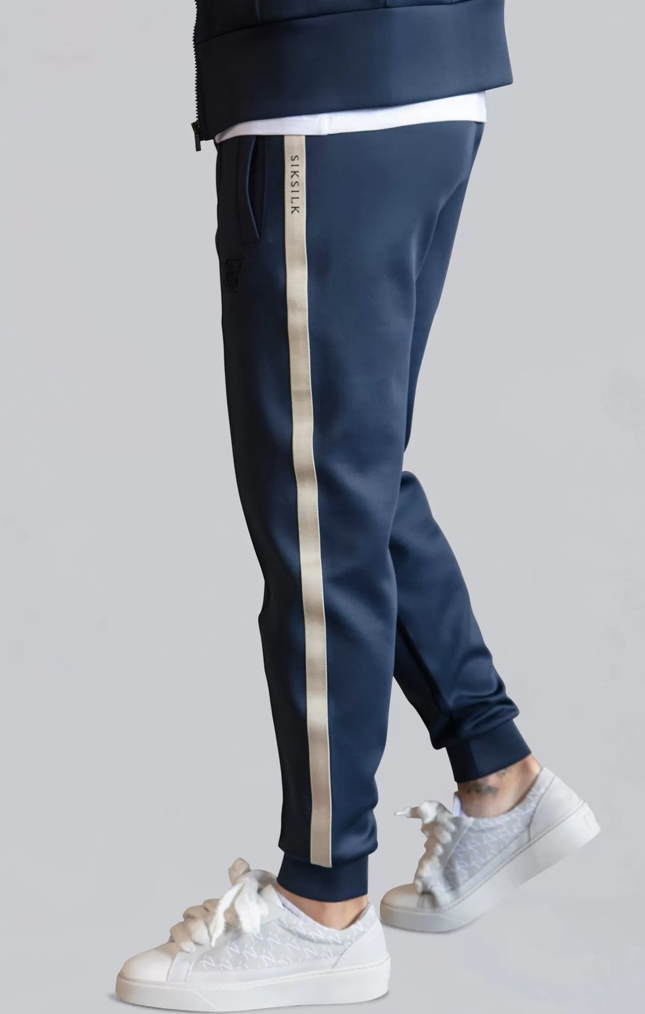 SikSilk Joggers^Navy Smart Joggers