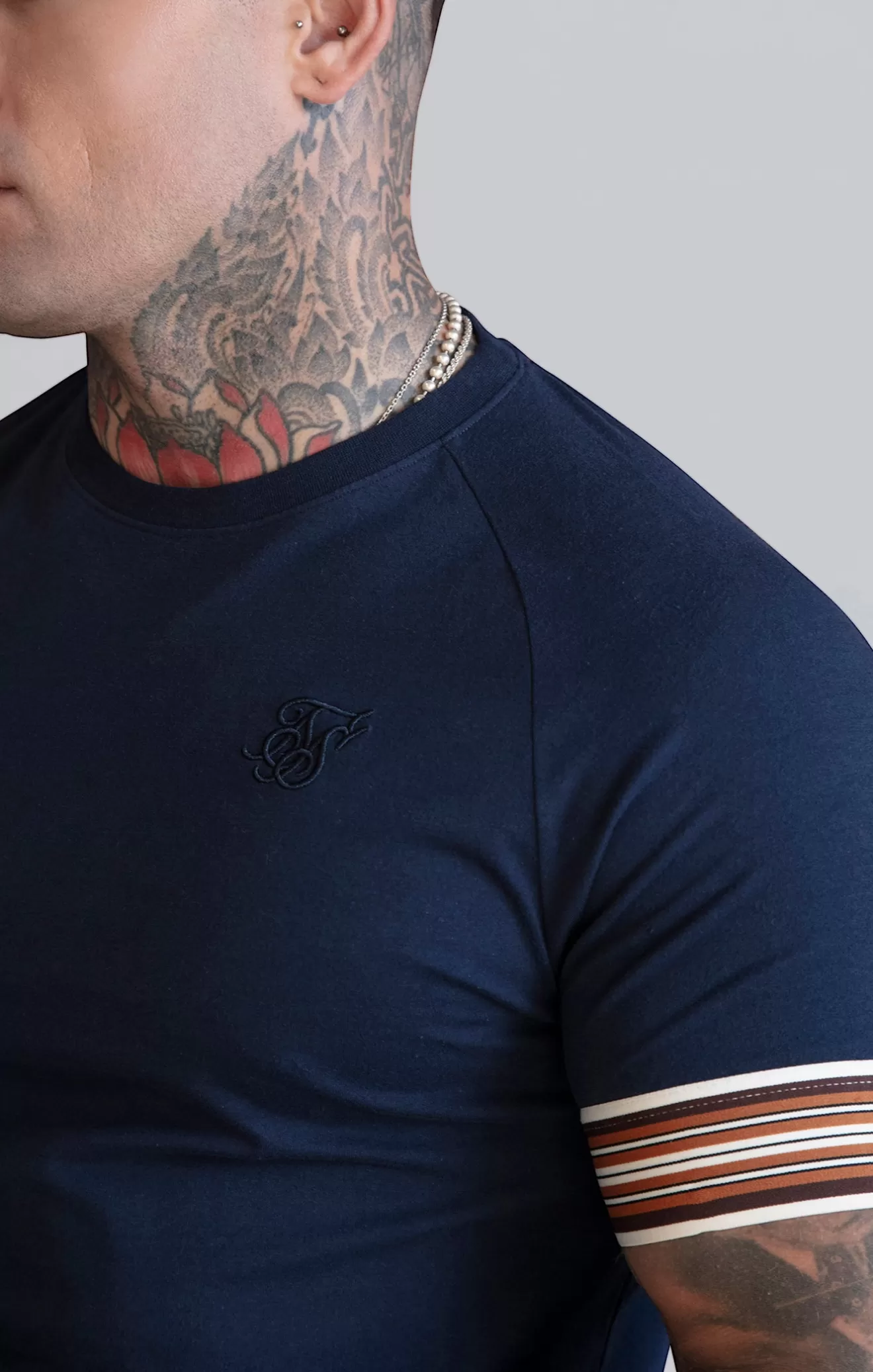 SikSilk T-Shirts^Navy Tech T-Shirt