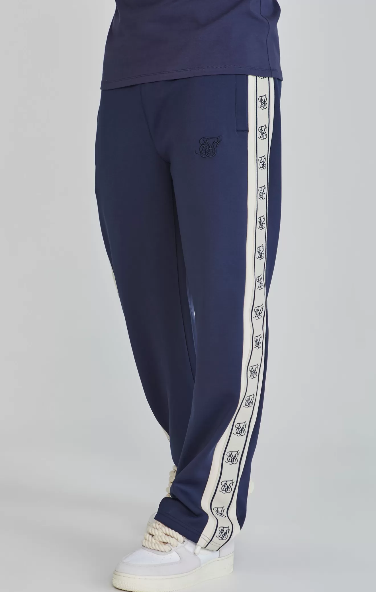 SikSilk Trousers^Navy Track Pants