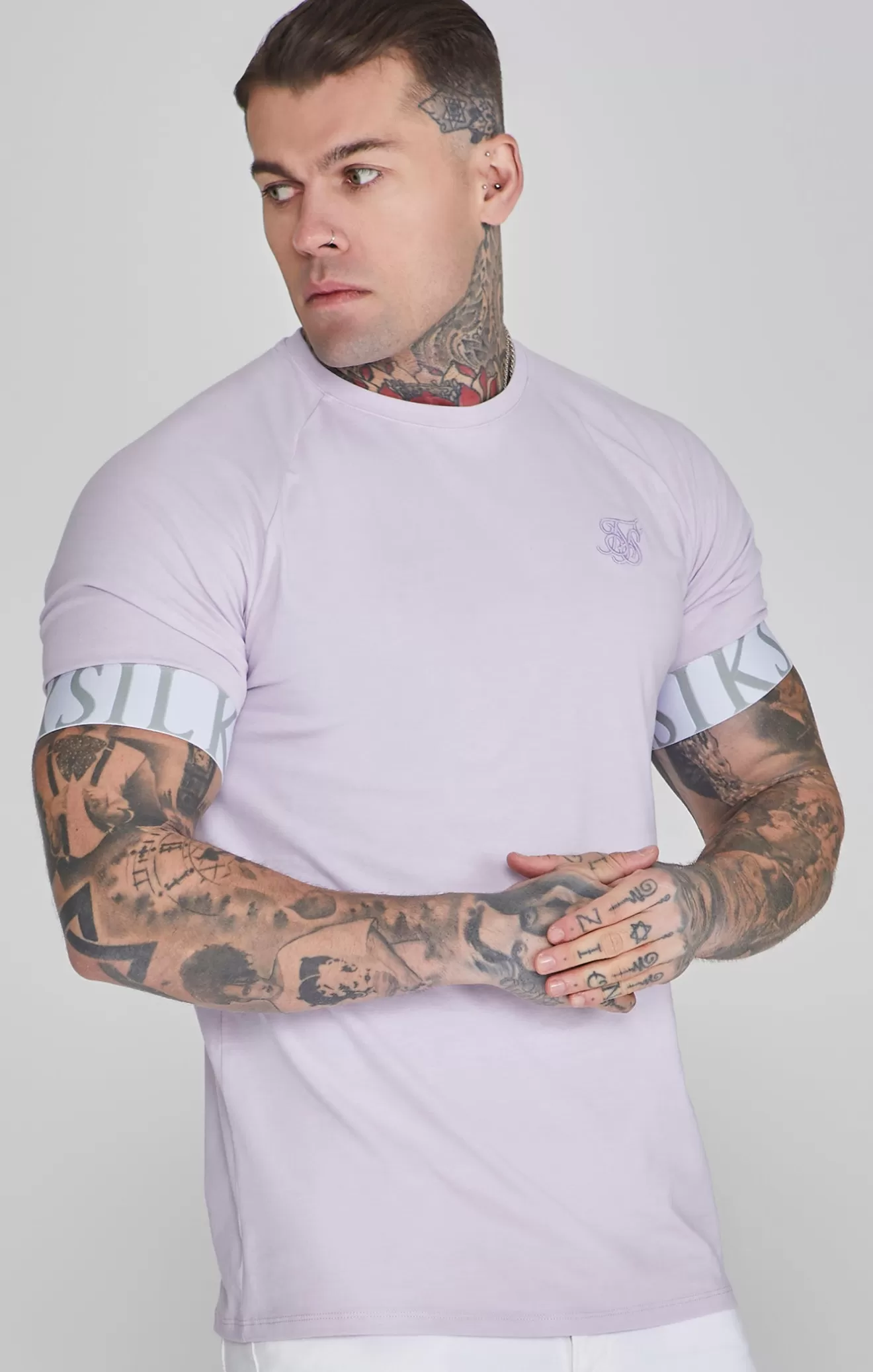 SikSilk T-Shirts^Purple Tech T-Shirt