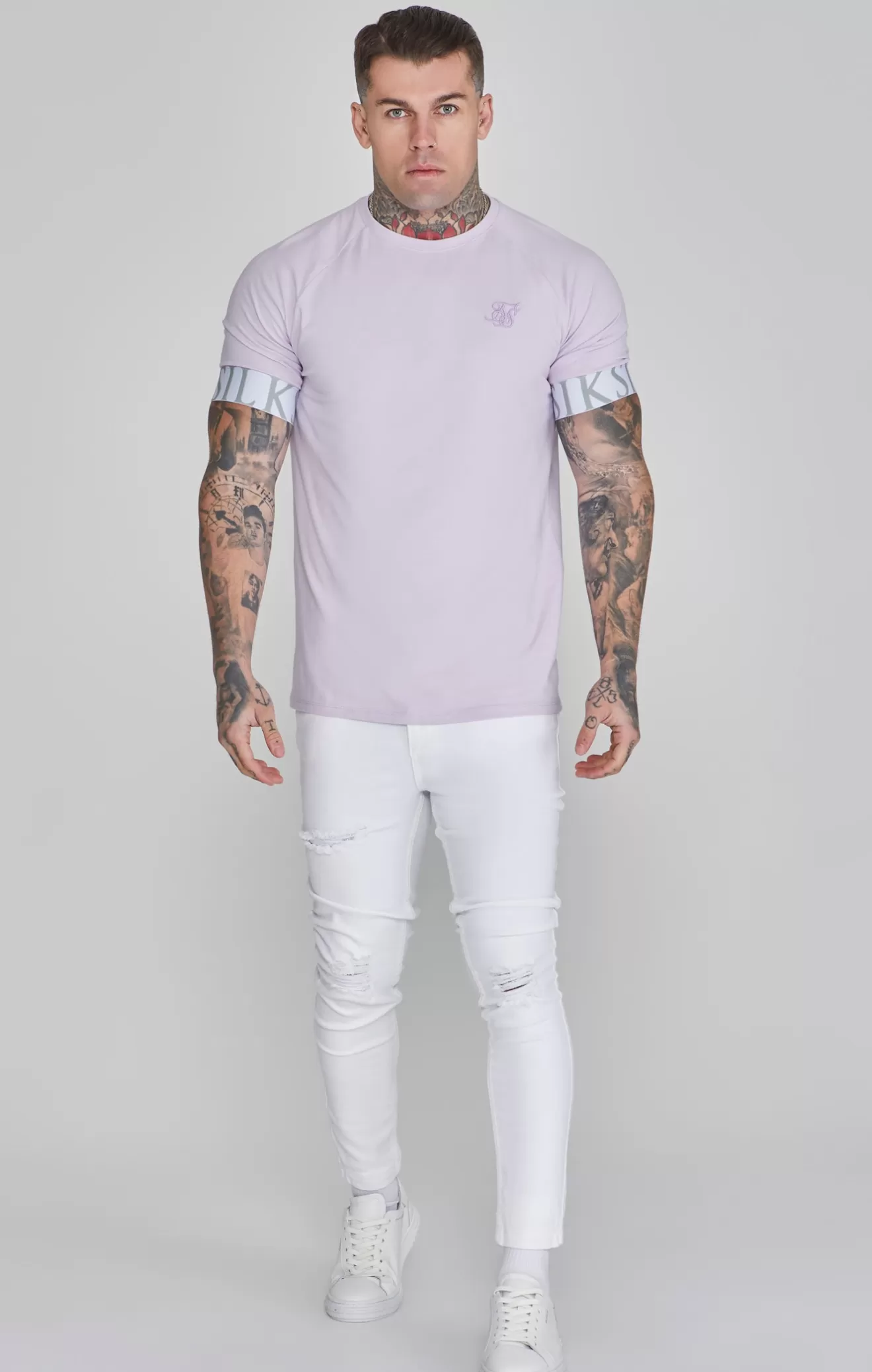 SikSilk T-Shirts^Purple Tech T-Shirt