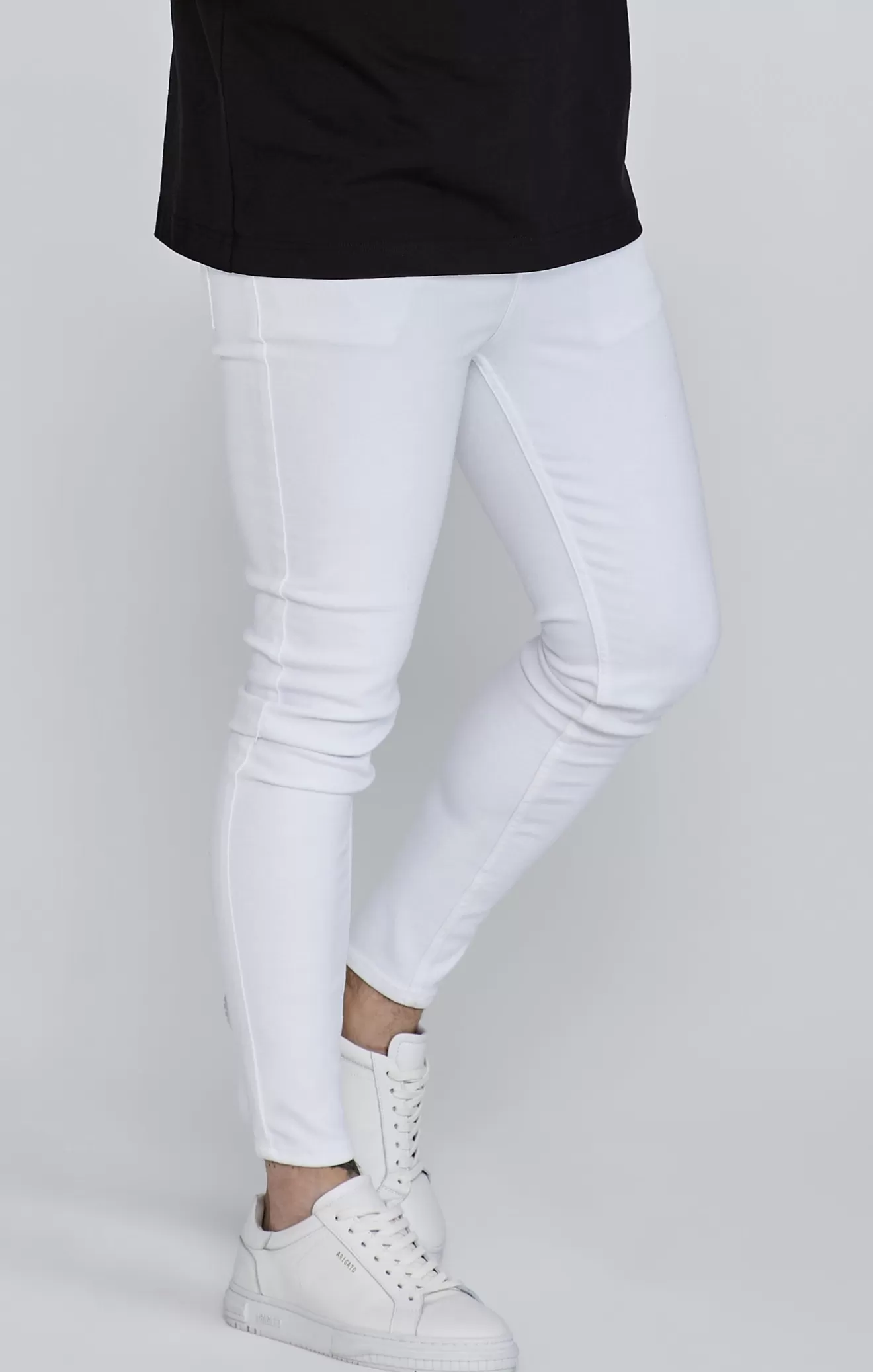 SikSilk Jeans^White Skinny Jeans
