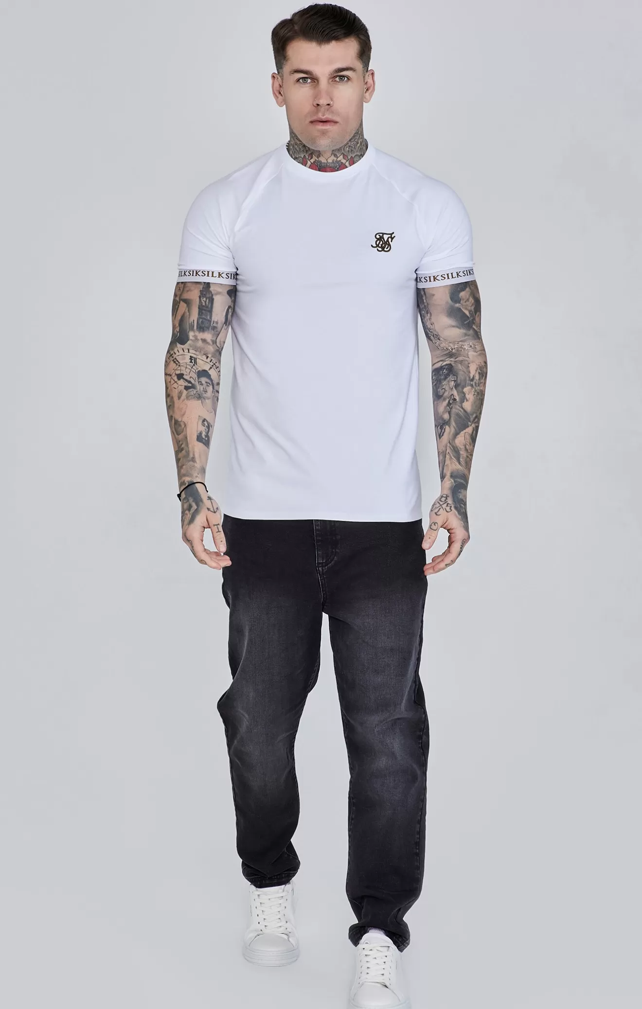 SikSilk T-Shirts^White Tech T-Shirt
