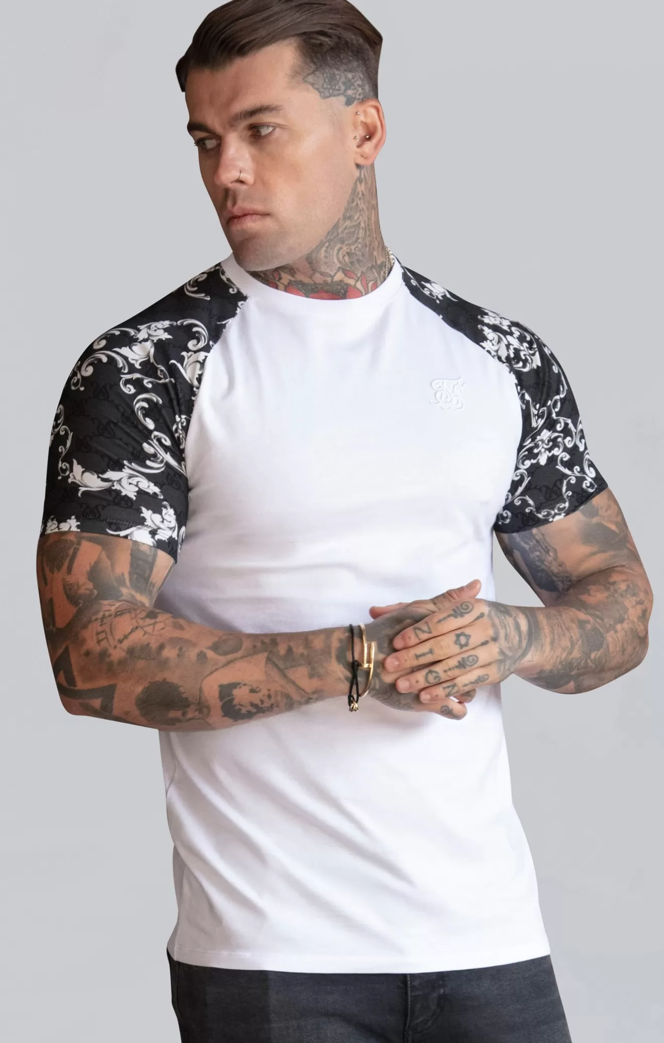 SikSilk T-Shirts^White Venetian T-Shirt